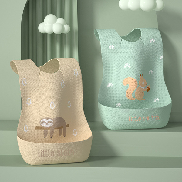 Children's waterproof eating bib for supplementary food