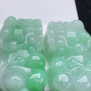 Manufacturer Wholesale Natural Burmese Jade A-Grade Unisex Lucky Pixiu Jade Pendant