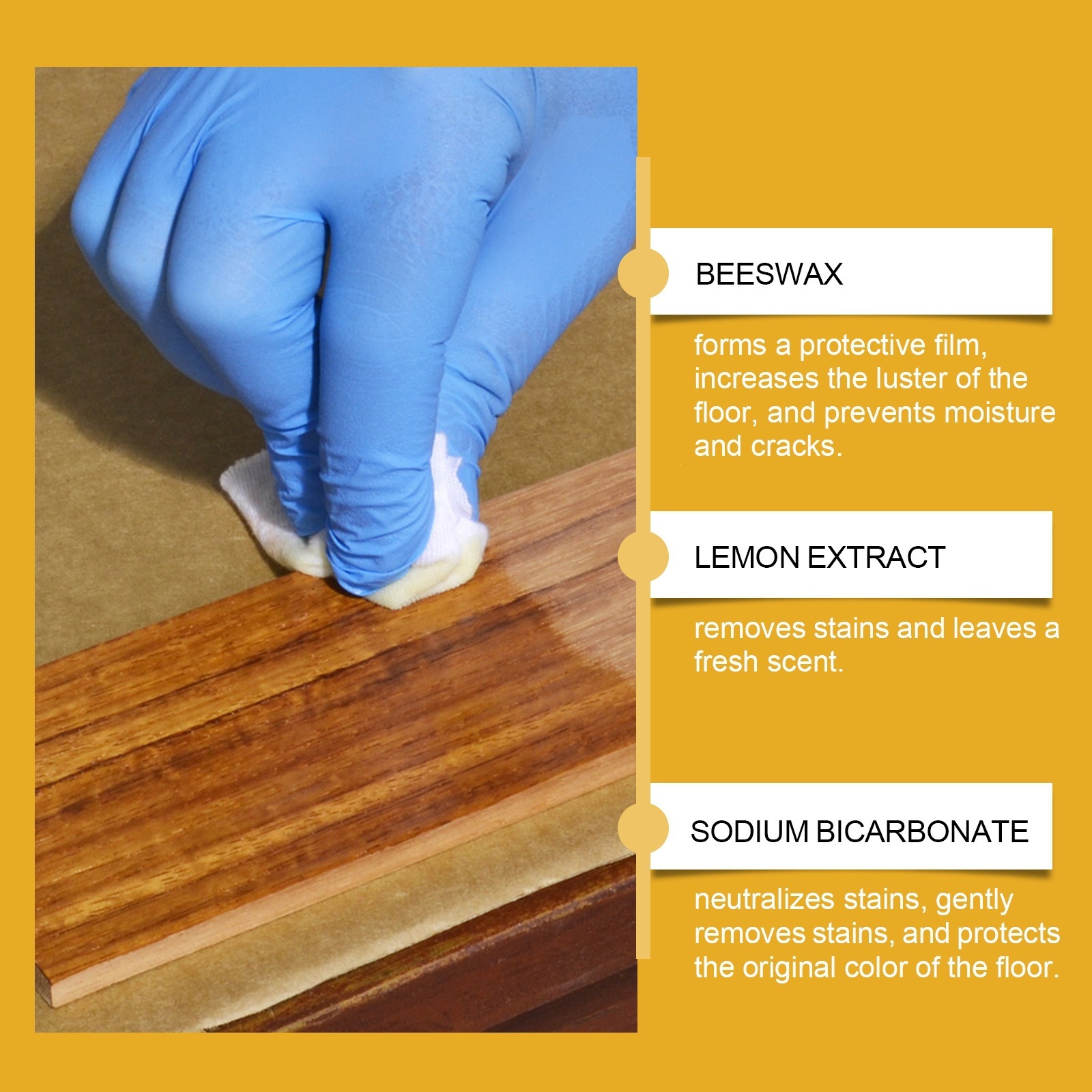 Jakehoe madera pulido pulverización cera de abeja para muebles de curado pulido protector de color nutriente anti-agrietamiento pulverización de madera seca image 4