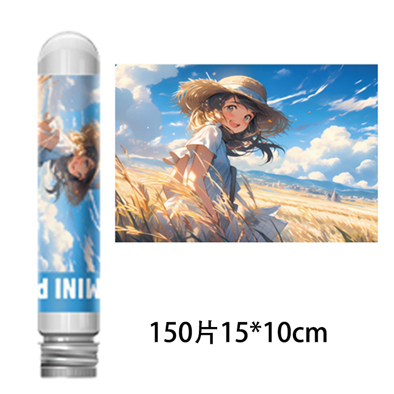 Mini tubo de ensayo rompecabezas adulto 150 unidades papel conveniente juguetes educativos para niños paisaje regalo cumpleaños creativo