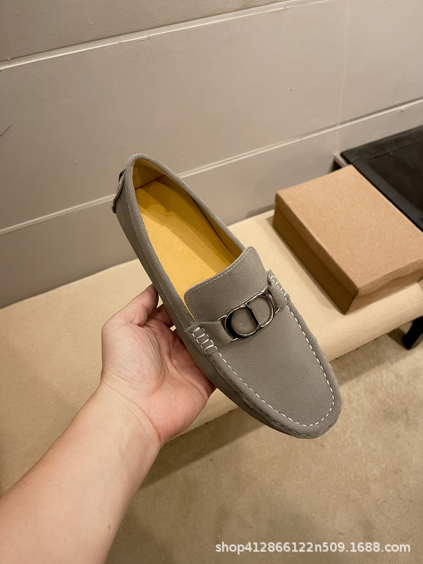 2025 nuevos zapatos de hombre Lefour zapatos de cuero redondos zapatos de hombre casual de moda perezosa zapatos de hombre cómodos