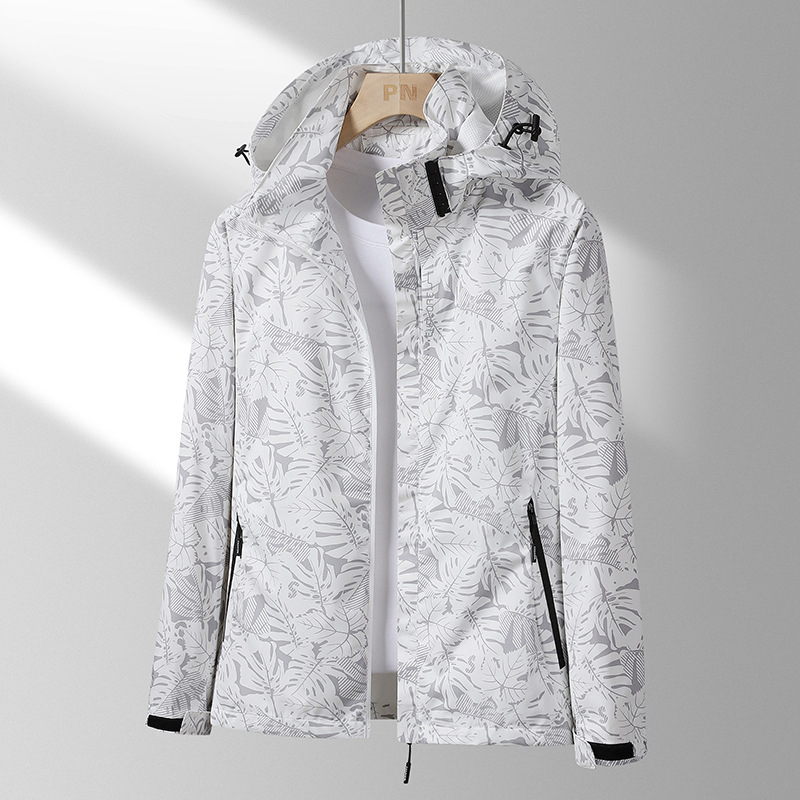 Chaqueta de entrega de una pieza para hombre primavera y otoño marca de moda 2023 pareja casual al aire libre chaqueta de hombre juvenil con capucha