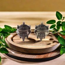 三足指尖小炉微盘香炉香薰炉香檀香沉香卧式家用复古仿古小香炉