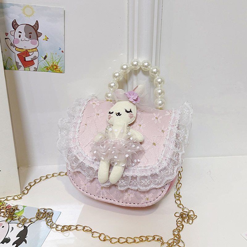 Niños pequeños viento princesa bolsa de hombro de moda caricatura Aisha chica arco graduado cuentas bolso de mano