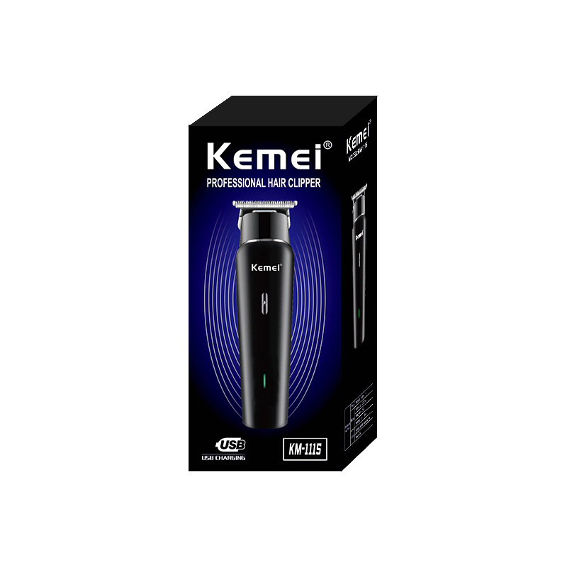 Kemei cortapelos KM-1115 Amazon transfronteriza caliente USB pequeña peluquería hogar cortapelos eléctrico cortapelos