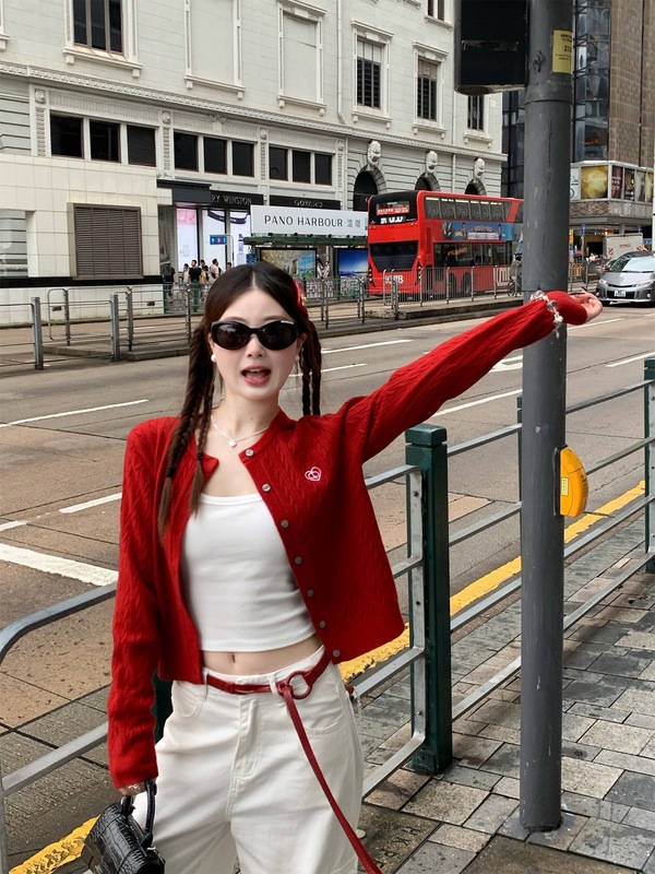 黄色麻花毛衣外套女秋季穿搭2025新款爆款时尚洋气百搭毛衣上衣|undefined