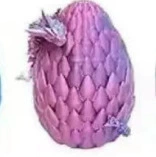 [12cm egg + 28.5cm dragon] Dragon scale dragon egg set (red and blue)