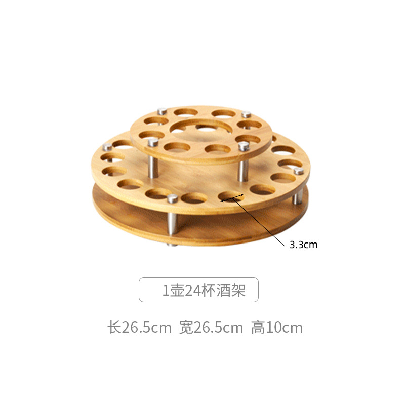 Portavasos de madera de estilo chino titular de la taza de vino blanco titular de la taza de la bala pequeña copa de vino estante de almacenamiento de decoración titular de la taza de bambú hogar estante de madera