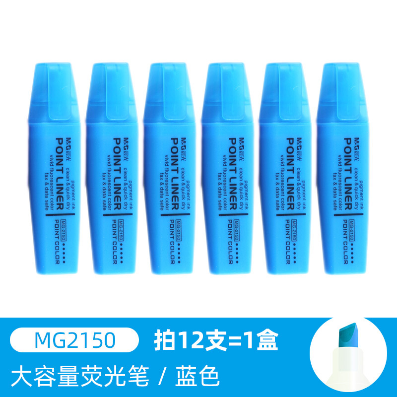 Comix color fluorescente marcado pluma etiqueta pluma marcado estudiante oficina 6-pack clave pluma mañana luz papelería