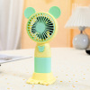 Removable cartoon small handheld air fan, strap