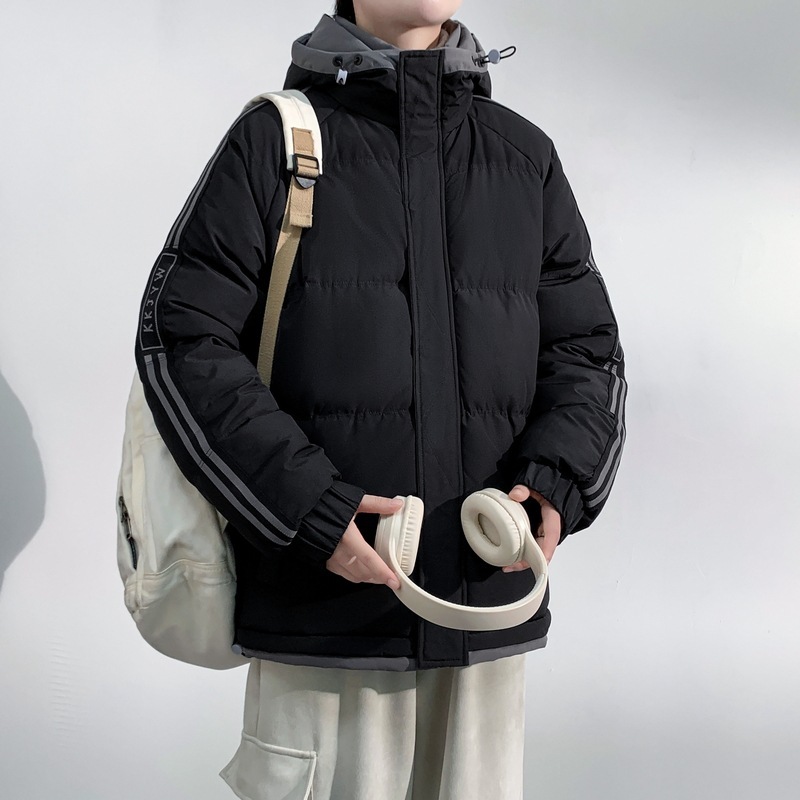 跨境潮牌棉服2025年男士秋冬季加厚连帽棉衣御寒加厚保暖青年棉袄|undefined