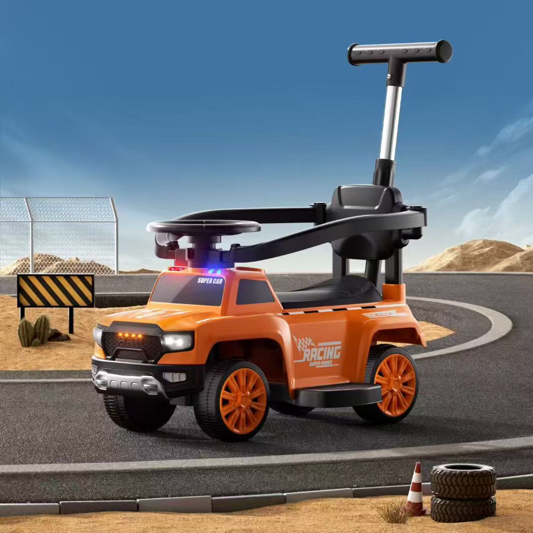 Nuevo patín eléctrico para niños patín anti-rollback puzzle educación temprana protección de seguridad caminante motocicleta de playa