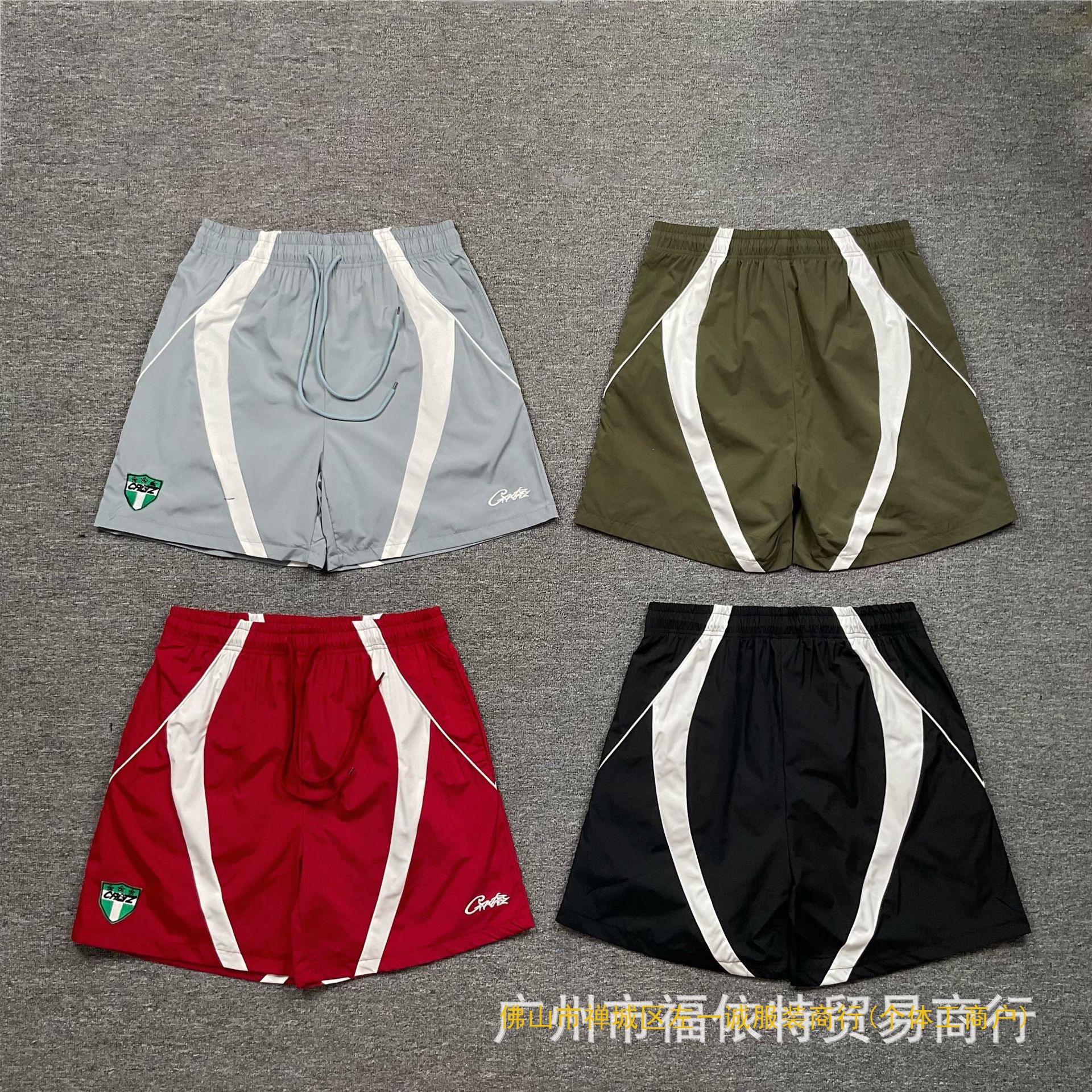 Shorts de Algodón Hasta la Rodilla con Estampado de Barco y Logo de Cort, Corte Amplio para Hombre y Mujer