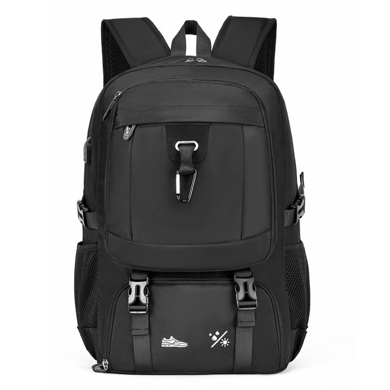 Cross-border men's multi-functional large-capacity expandable backpack with shoe compartment, short-distance travel backpack, college student laptop bag