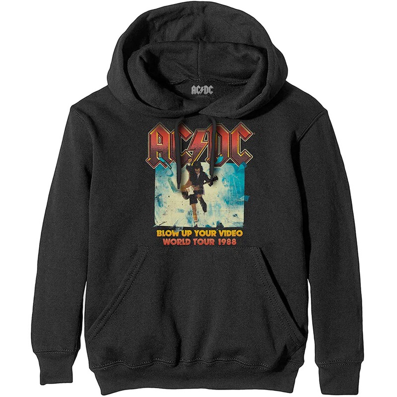 AC/DC rock band punk American classic street tide retro men's loose hooded sweater jacket