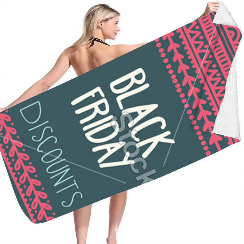 2022 trendy men's and women's holiday essential simple trendy black Friday eye-catching active printing beach wrap towel 2022 trendy men's and women's holiday essential simple trendy black Friday eye-catching active printing beach wrap towel
