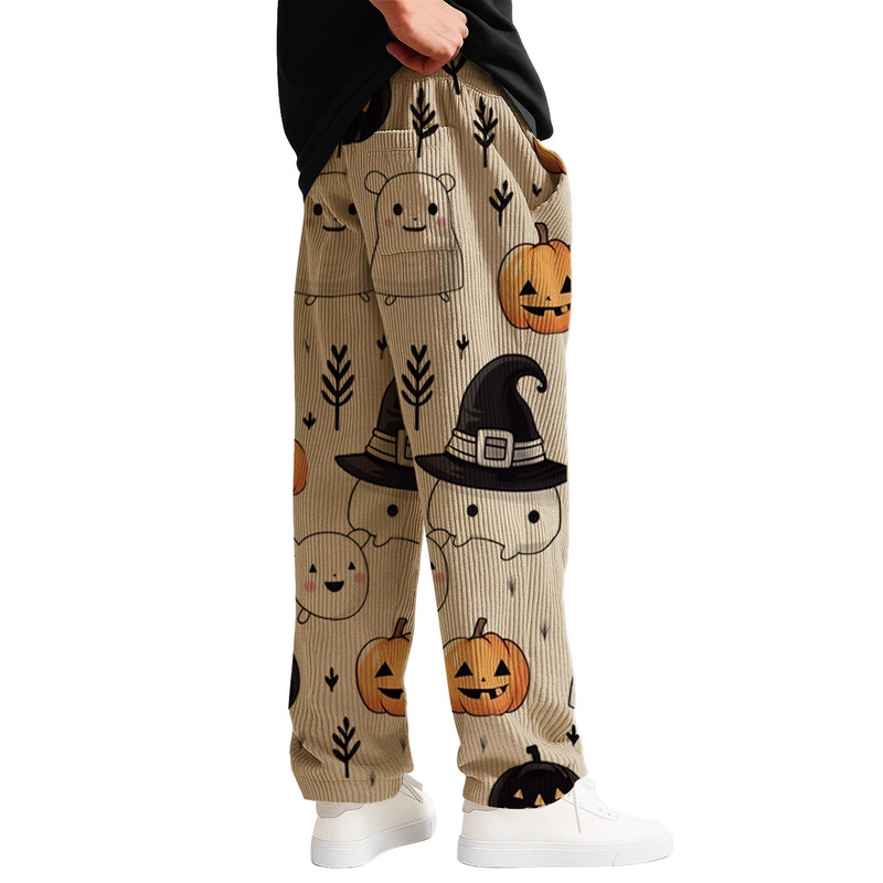 Cross-Border Clothing Street Halloween High-End Straight-Leg Sweatpants Men's Trendy Loose Wide-Leg Casual Versatile Long Pants Cross-Border Clothing Street Halloween High-End Straight-Leg Sweatpants Men's Trendy Loose Wide-Leg Casual Versatile Long Pants