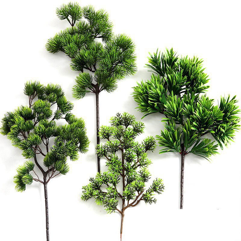 Pine Needles, Cypress Branches, Artificial Flowers, Pine Tree Potted Pine Branches, Props, Dried Flowers, Plastic Flowers, Pine Leaves, Artificial Leaves