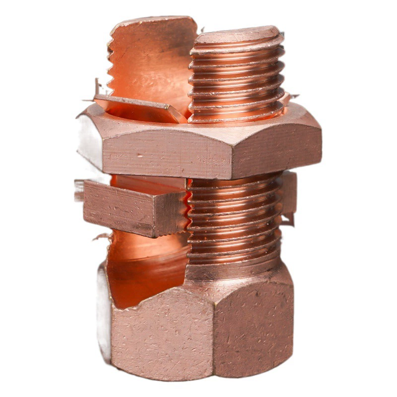 Поставка TJ серии медный болт Кабельный зажим медное отверстие Болт зажим Кабельный зажим силовые фитинги