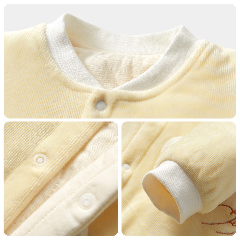 Mono de bebé Otoño e Invierno para hombres y mujeres recién nacidos cálido engrosado Delgado acolchado mameluco traje de luna llena ropa de bebé ropa de invierno