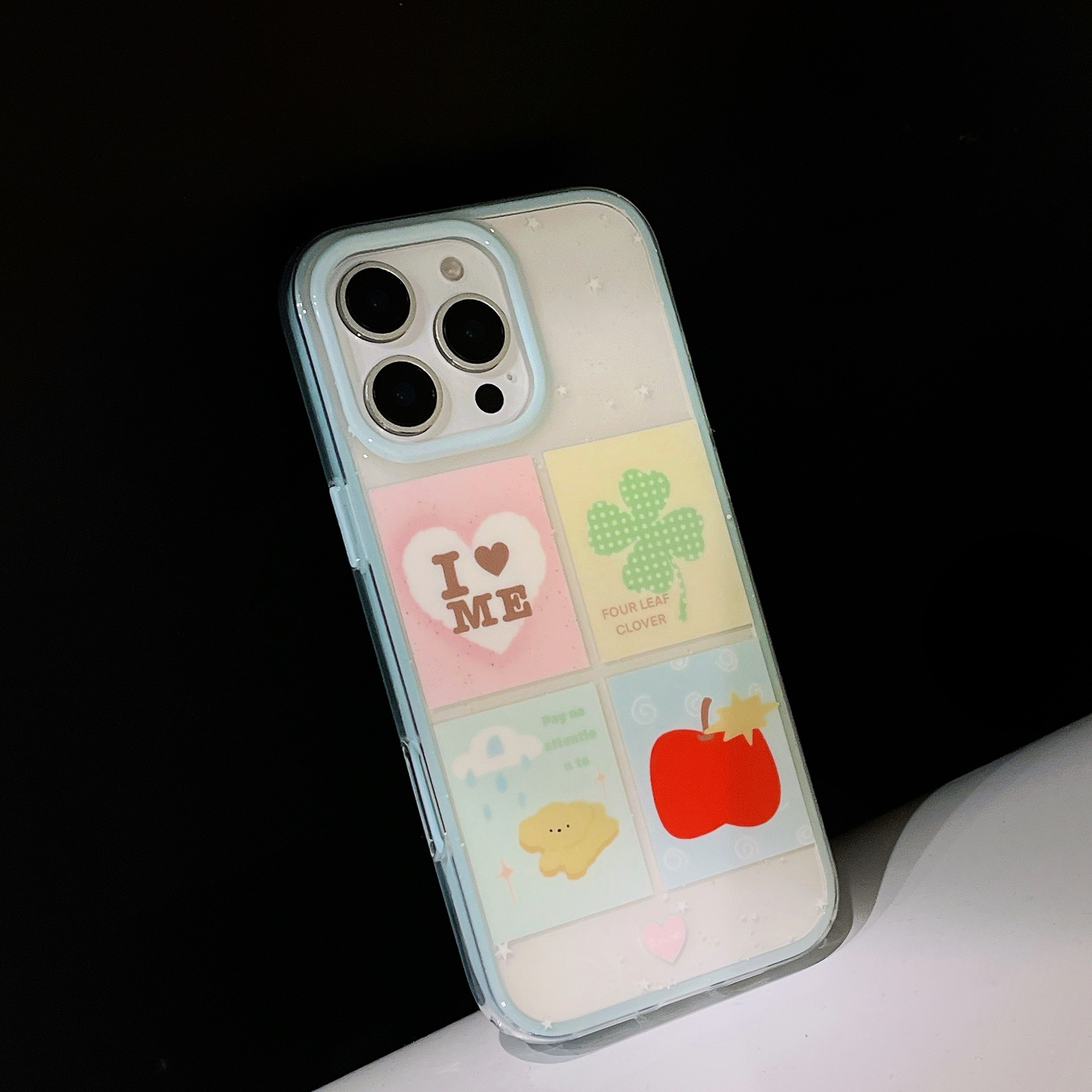 Pequeño perro fresco de cuatro cuadrados para iPhone16 funda para teléfono móvil 15ProMax pareja 14/13 verano 16PM