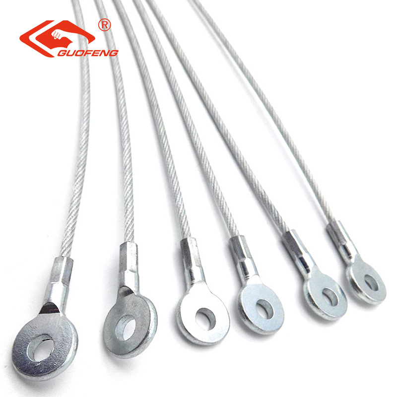 Los fabricantes suministran acero inoxidable 304 cuerda de acero cuerda de alambre de elevación mecánica remachado terminal cuerda de alambre de acero inoxidable en ambos lados