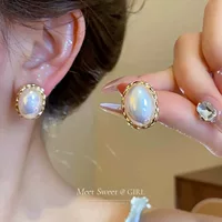 Русалка Ji Pearl серьги 2024 новые взрывные модные легкие роскошные серьги высокого уровня французские ретро серьги
