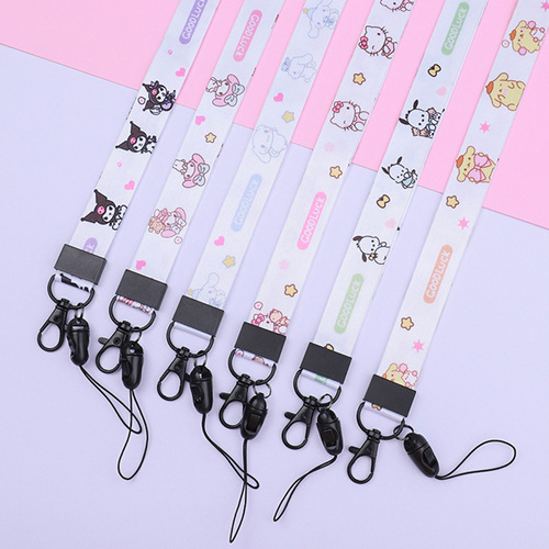 Sanrio character Patchouli Melody wholesale phone case with long chain necklace strap, cord holder, card holder strap