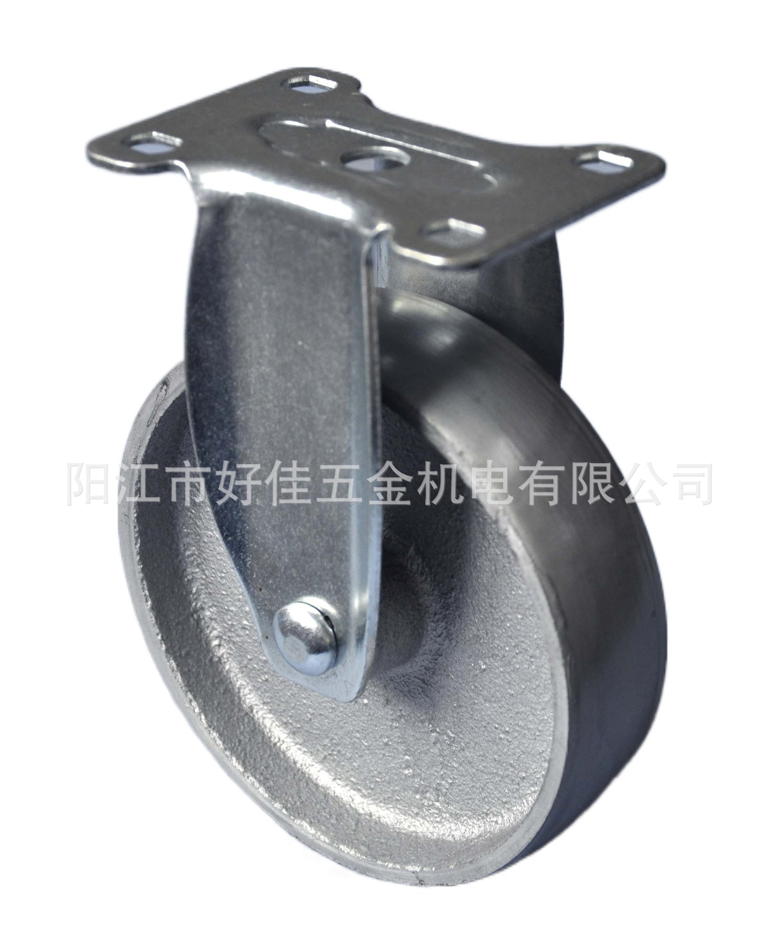 源头工厂产品125X32中型平板固定铸铁脚轮