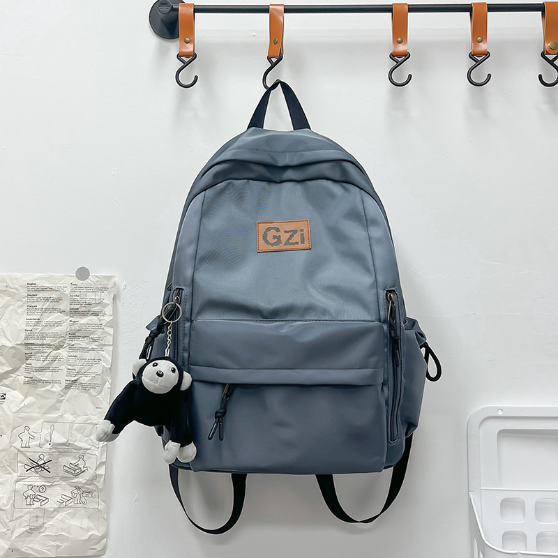 Mochila de la escuela secundaria de las niñas mochila para estudiantes universitarios de gran capacidad bolso casual de moda de los hombres de moda mochila de estilo coreano