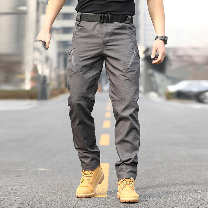 in stock IX9 tactical overalls training pants commuter wear-resistant scratch-resistant waterproof foreign trade pants multi-pocket outdoor four seasons