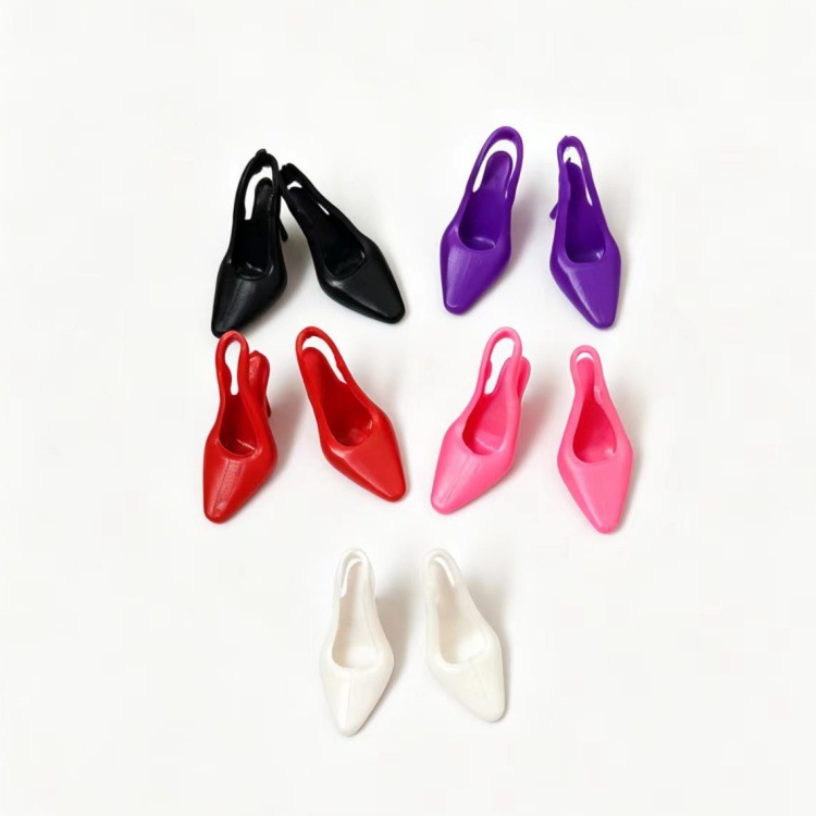 1/6 scale dollhouse mini model scene accessories, BJD doll accessories, fashionable high heels and sandals