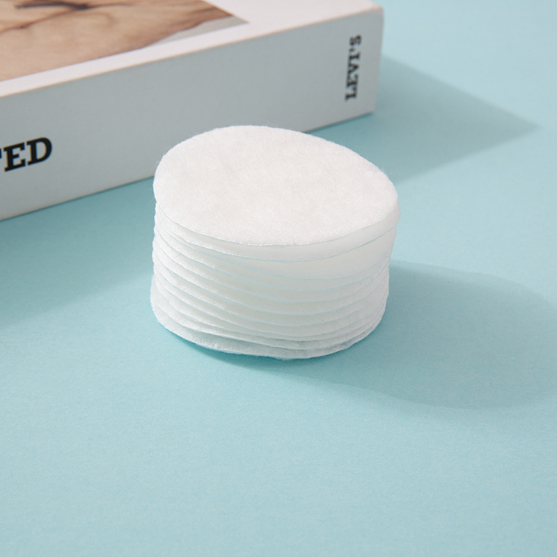 Desmaquillante redondo de algodón de tres capas engrosada de algodón de maquillaje desechable 100 piezas en bolsas de maquillaje redondo de algodón personalización transfronteriza