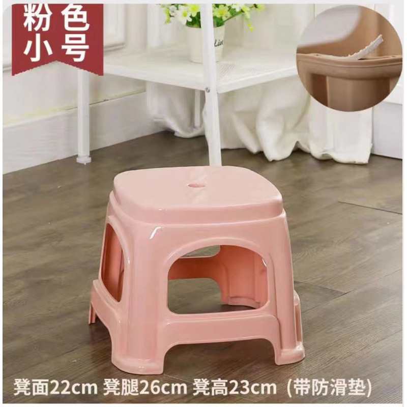 Taburetes de plástico pueden ser taburetes de sillas caseras taburetes altos taburetes al por mayor rojo engrosado en una pila de plástico