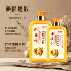 生薑洗髮水批發控油去屑洗頭膏植物老薑王蓬鬆洗髮露洗護套裝