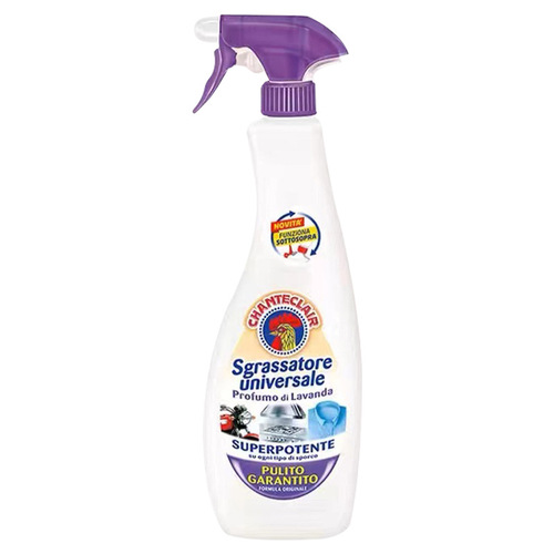 Imported from Italy, large rooster head oil stain spray kitchen and bathroom cleaning oil stains 600ml detergent