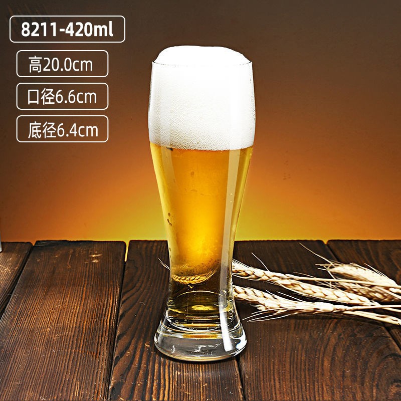 Gran capacidad al por mayor taza de cerveza gruesa taza de jugo taza de bebida taza de cerveza fina conjunto de logotipo impresa