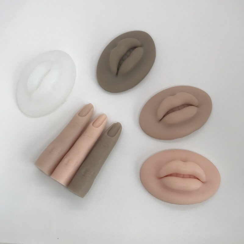 Sweet Honey Cross-Border Nail Art Silicone Fake Finger Practice Tattoo 5D Simulation Finger Model Lip Block Ear Soft Model