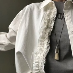 韓国車静媛同モデル毛ブラシフリンジネックレスins大衆デザイン高級感ロングタイプセーターチェーンペンダント