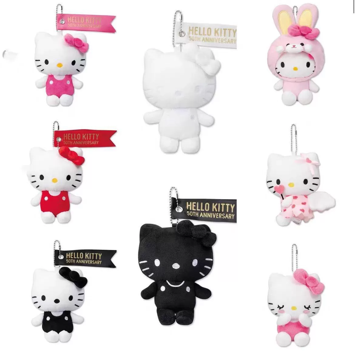 Plush Keychain Hello Kitty, Cute Bag/Backpack Decoration, Soft Plush Charm