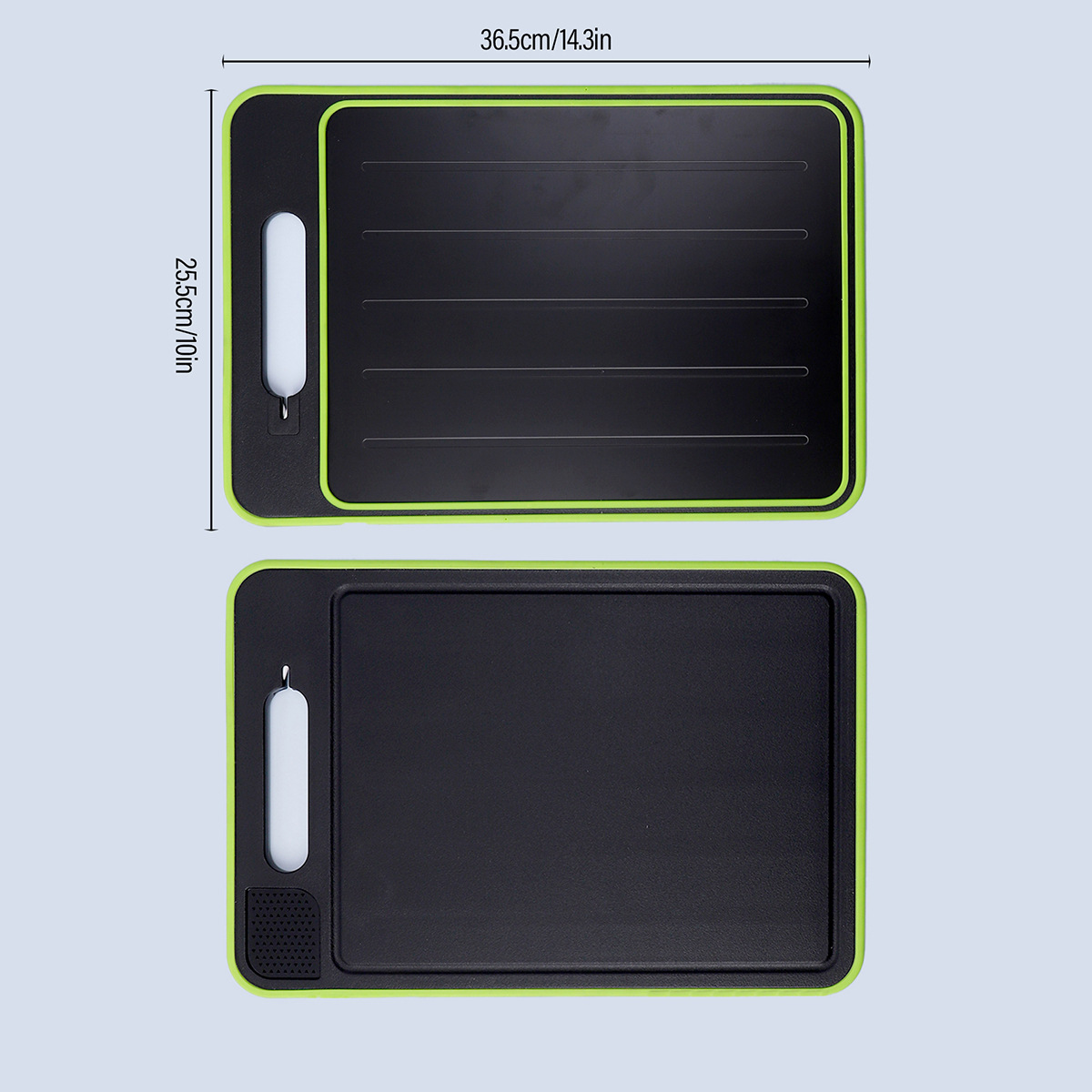 Ventas transfronterizas de acero inoxidable 304 tablero de platos de doble cara con bordes para descongelar tablero de platos con ranura de jugo tablero de platos de clasificación