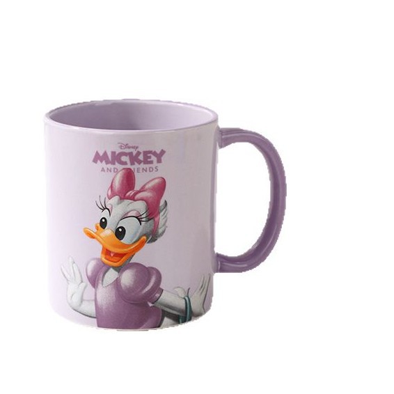 Disney caricatura Mickey de cerámica de gran capacidad recta taza de regalo taza de niños taza de leche de alto valor