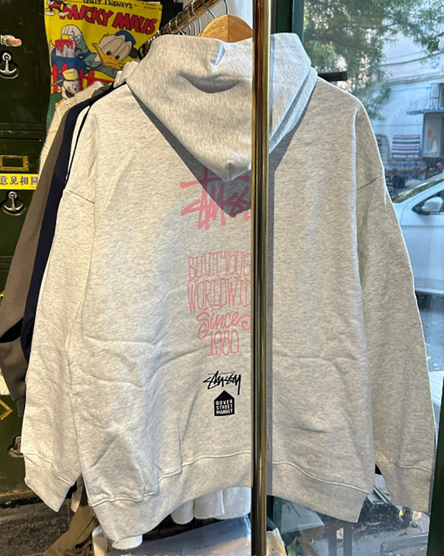 美式潮牌秋冬字母印花情侣宽松卫衣休闲重磅男女连帽帽衫外套STU|undefined