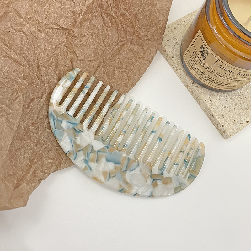 40g Weight Hair Combs Hair Accessories Type 1 Piece Quantity Holiday, Daily Occasion Acetic acid sheets Material Geometric Pattern All Seasons Season Women's Gender Retro Style Retro Women's Geometric Acetic Acid Sheets Hair Combs 9