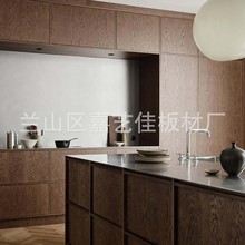 天然水曲柳饰面多层板环保E1级杨桉芯胶合板双贴水曲花纹