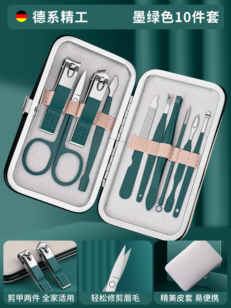 Pedicure manicure tijeras regalo de actividad portátil oreja para hombres oreja cucharas de corte de uñas set LOGO pinzas de uñas para el hogar