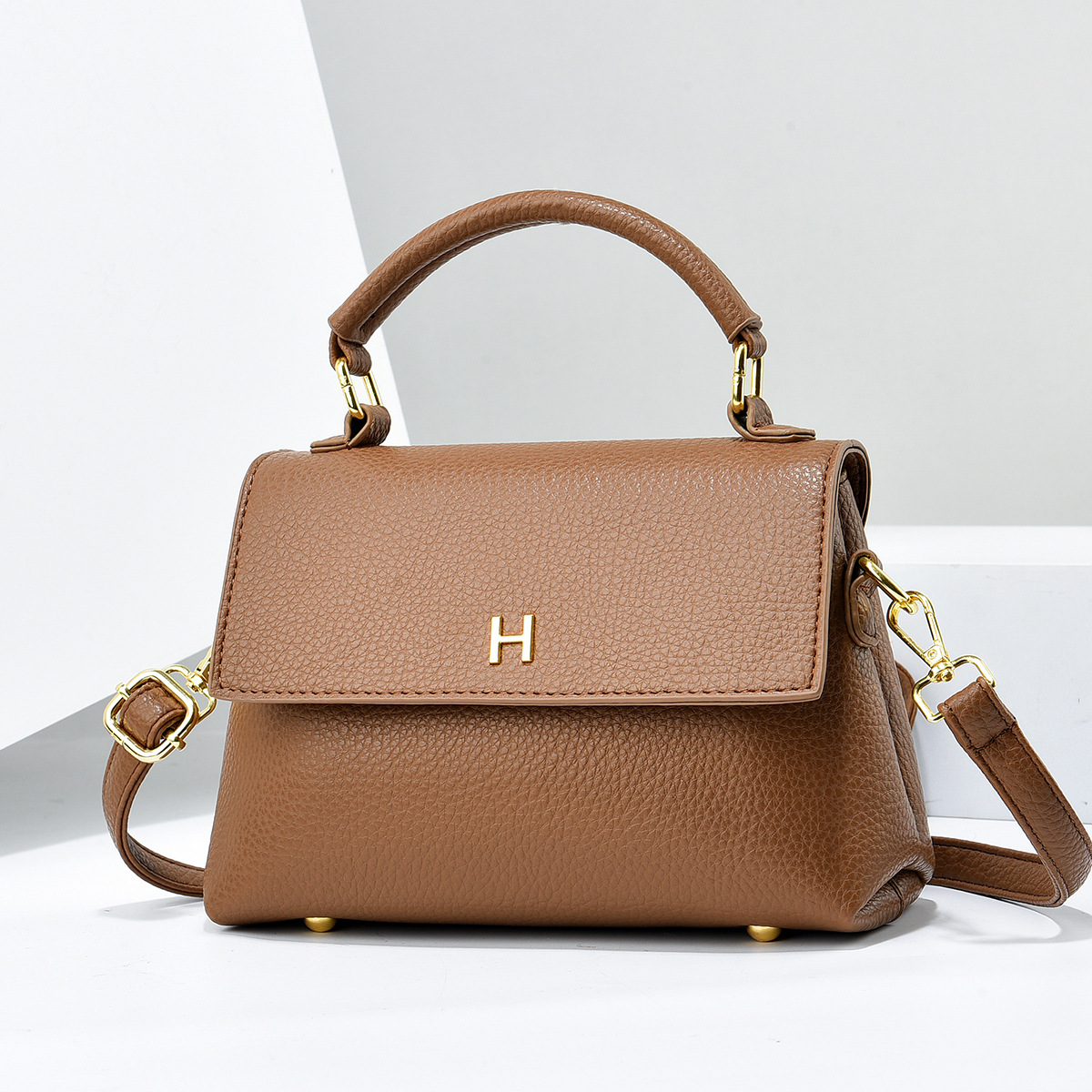 Bolso cuadrado pequeño bolso de mano simple de color sólido bolso de mensajero de hombro ligero y versátil bolso de mujer transfronterizo bolso de comercio exterior