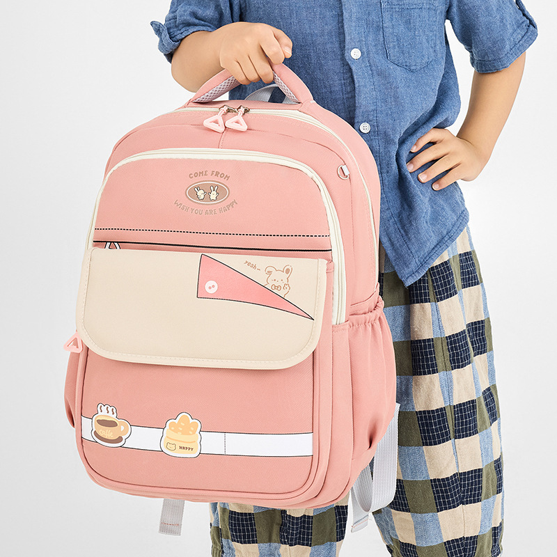 Mochila de compresión para estudiantes de primaria, mochila portátil de gran capacidad, mochila para niños y niñas, mochila resistente al desgaste.