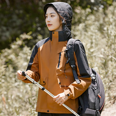 冲锋衣男女同款户外春秋薄款防泼水透气登山服防风防水团购定制