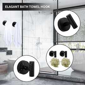 跨境免打孔不锈钢毛巾挂钩浴袍毛巾架浴室衣帽钩衣帽架大衣钩挂钩